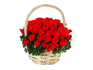 Cheerful Wishes - 24 Stems Basket
